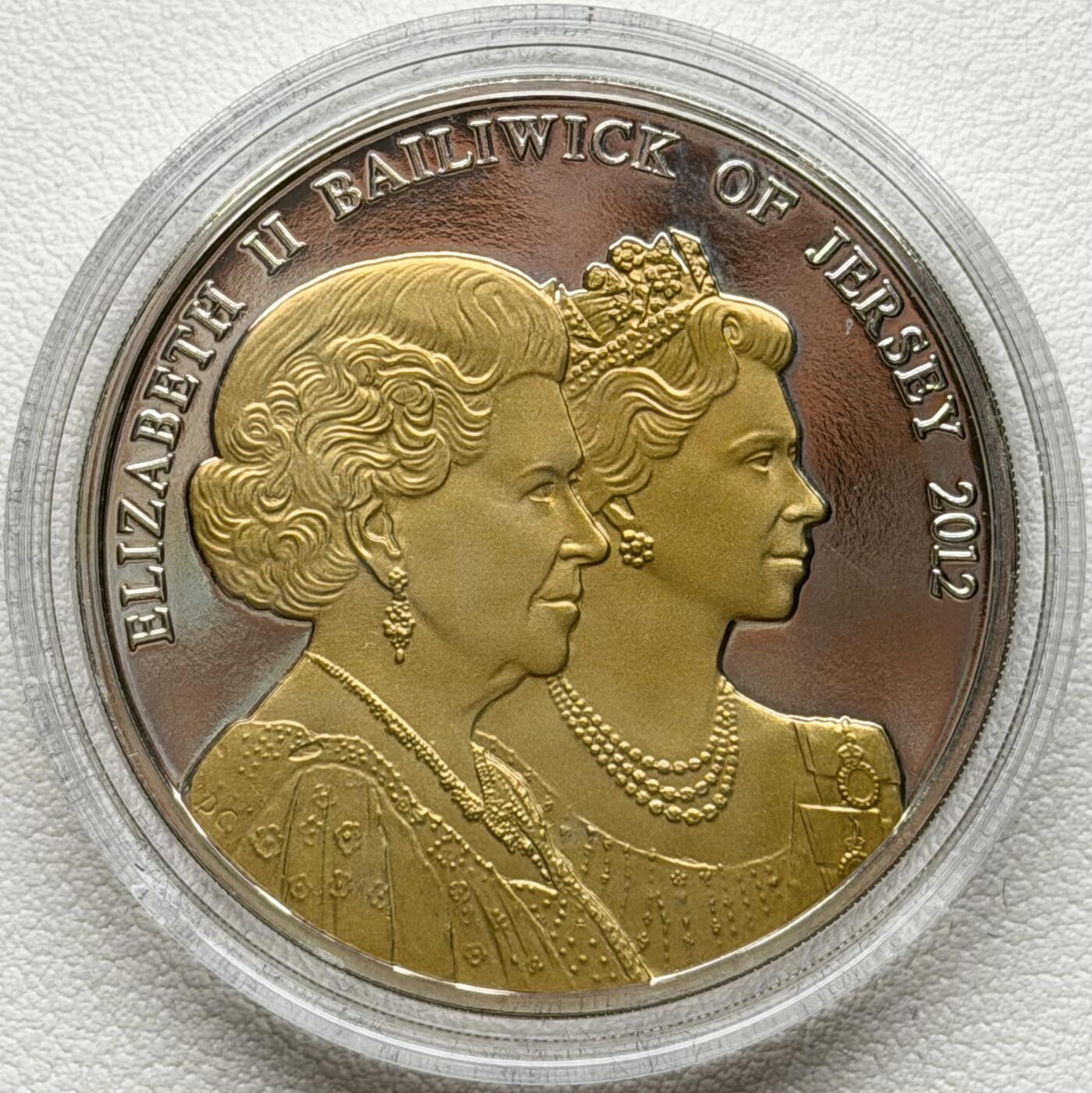 ＜星葵🌻钱币社＞散币克朗场第69期·2月3日发货 泽西岛2012年女王登基60周年5镑克朗型纪念币