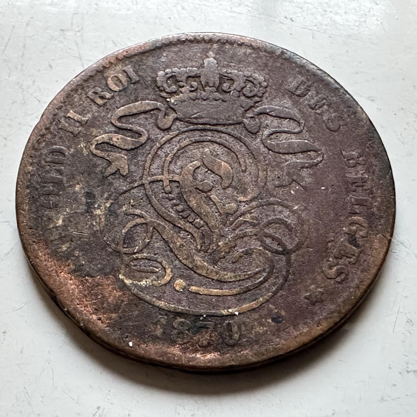 🌹外币初藏🌹🐯2026年第14场  每周二四六晚8️⃣点 接代拍 比利时1870年2分