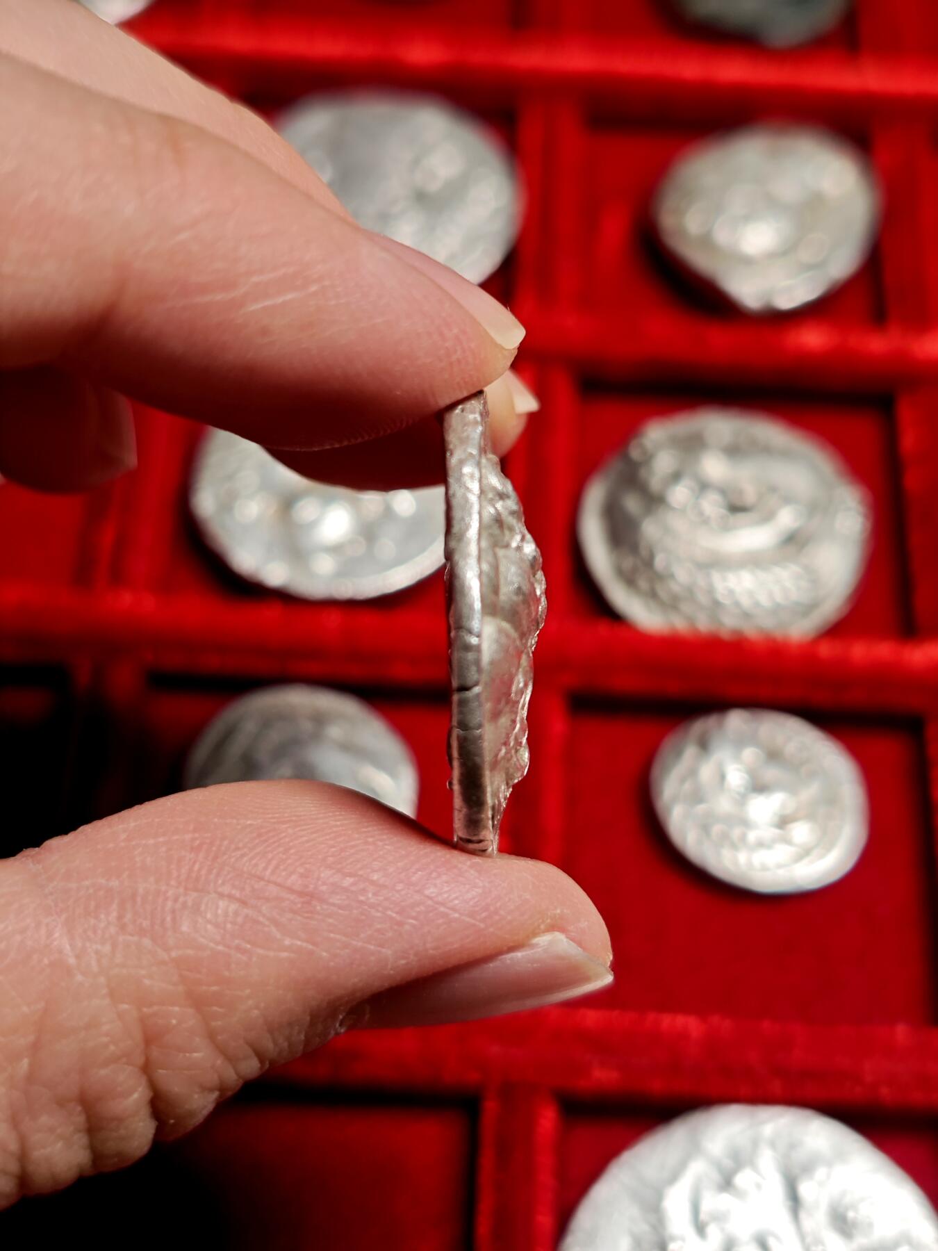 评级CHAU古希腊亚历山大四德大力神银币