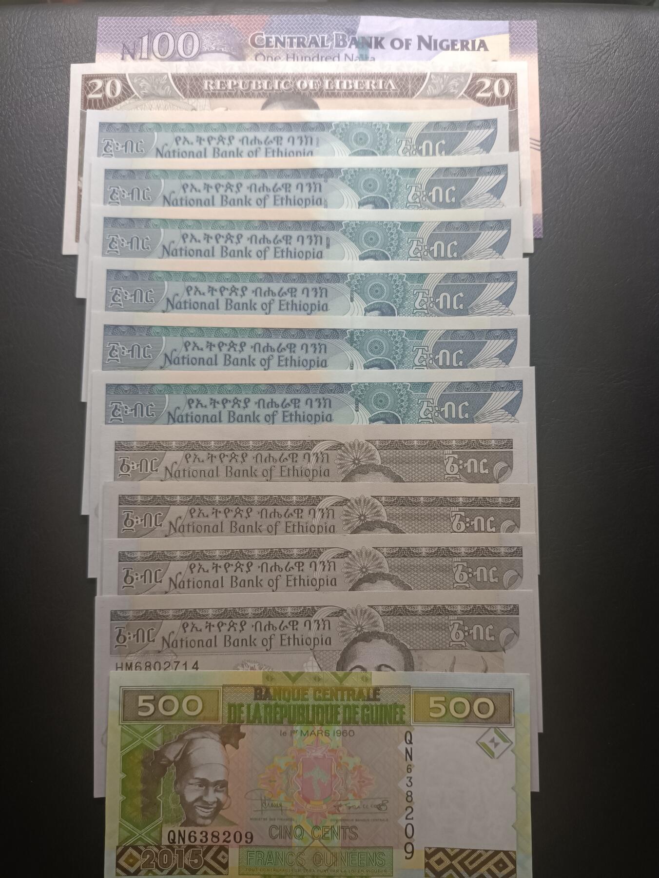 2026二月第一期，总215期 非洲纸币批量13张UNC