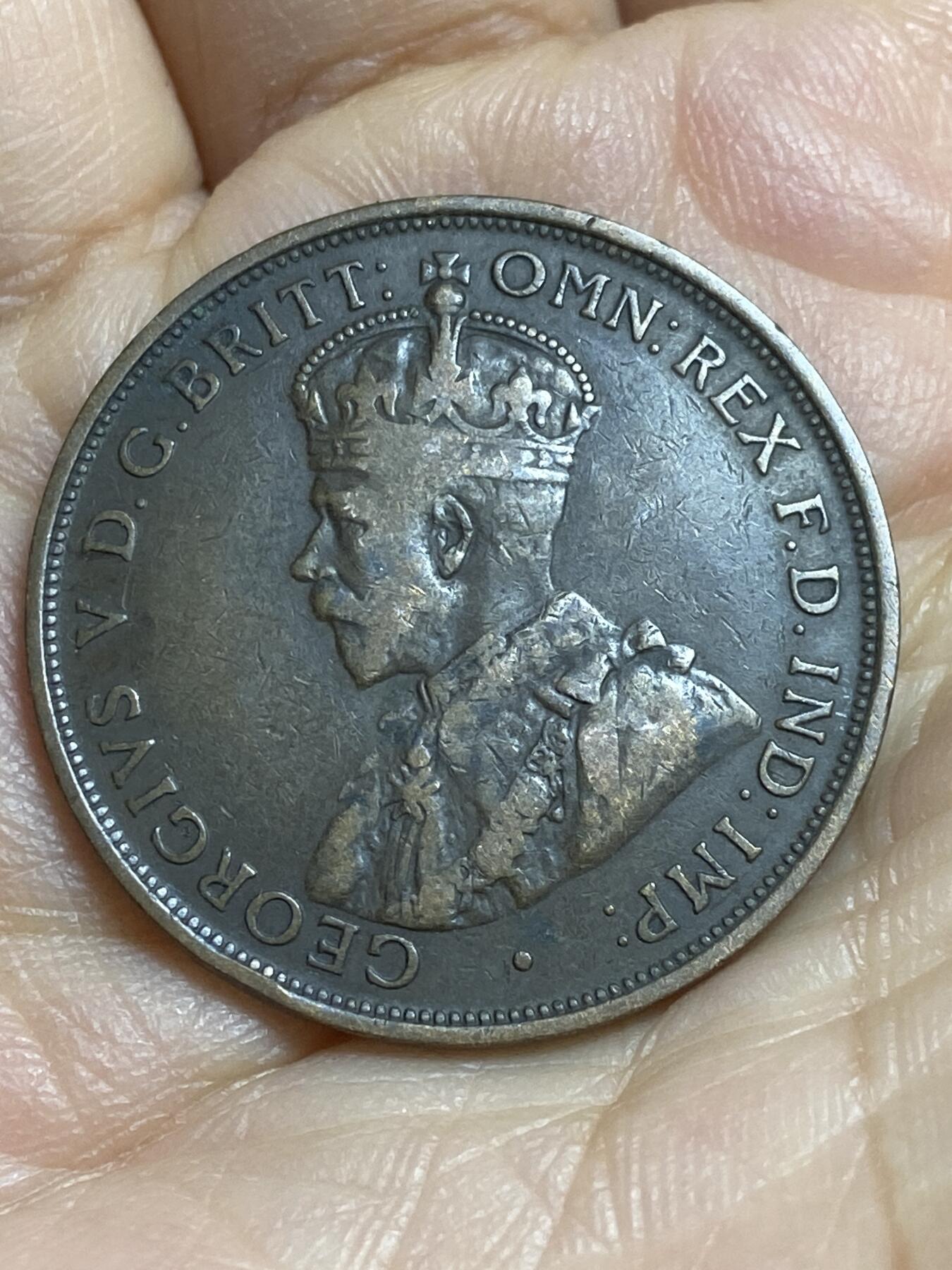 2026年第十六场(总第一百八十五场）外国好品散币场(免佣金) 稀少好品–澳大利亚🇦🇺1911年1便士(乔治五世加冕年，首发年L版伦敦造)