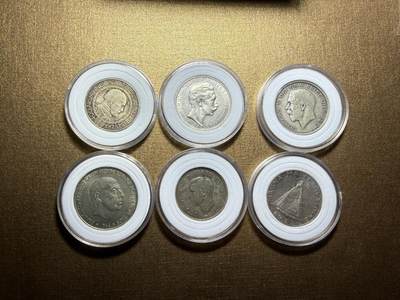 CSIS-GREAT评级精品钱币拍卖第三百三十期 - 瑞典西班牙德国普鲁士加拿大英国奥地利6枚银币组合低于料钱银价6枚