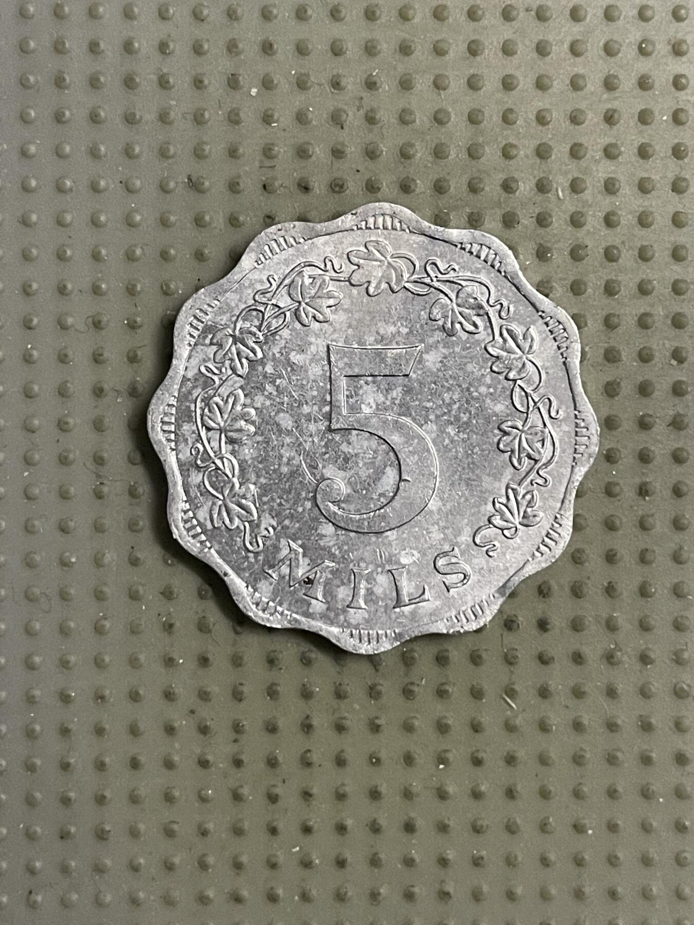 2026年第19场各国散币拍卖（总第169场） 马耳他1972年5米尔