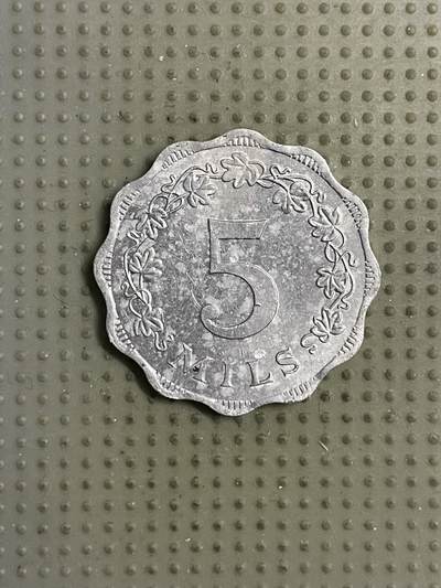 2026年第19场各国散币拍卖（总第169场） - 马耳他1972年5米尔