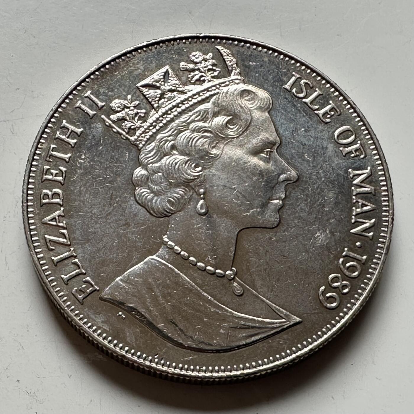 🌹外币初藏🌹🐯2026年第14场  每周二四六晚8️⃣点 接代拍 马恩岛1989年一克朗纪念币