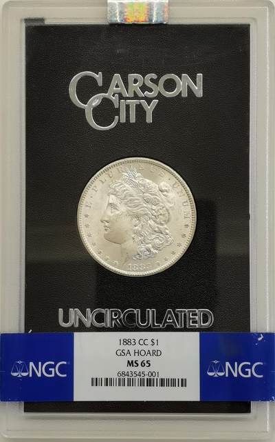 博洋堂世界钱币拍卖第159期（全场包邮） - NGC MS65 美国1883 CC 摩根 卡森厂 GSA大封装 高分难得
