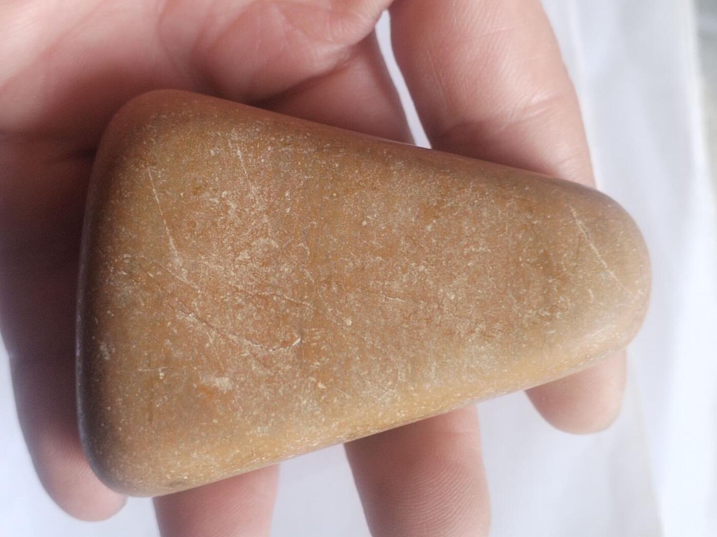 综合 松花石手把件。拼搏。