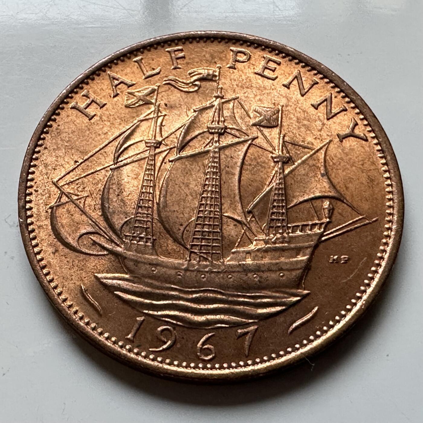 🌹外币初藏🌹🐯2026年第14场  每周二四六晚8️⃣点 接代拍 英国1967年半便士 b