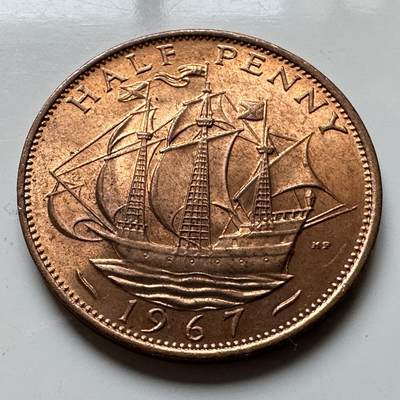 🌹外币初藏🌹🐯2026年第14场  每周二四六晚8️⃣点 接代拍 - 英国1967年半便士 b