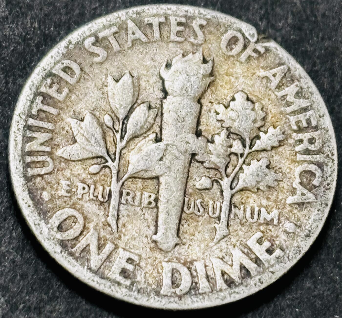 文馨钱币收藏 2026新年第五场（第 291 场）【长期接代拍品】 1952 年美国罗斯福 10 美分银币，2.5 克 900 银，