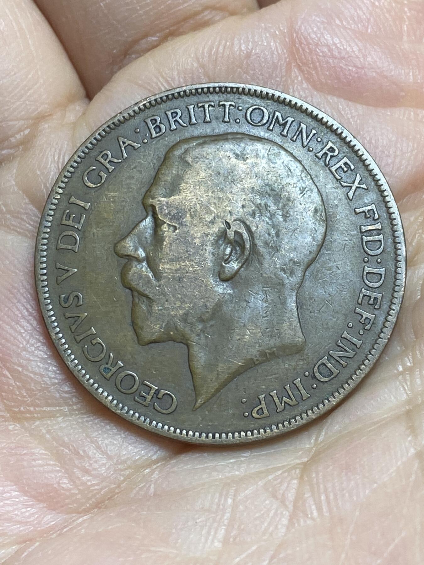 2026年第十六场(总第一百八十五场）外国好品散币场(免佣金) 英国🇬🇧1921年1便士(乔治五世第一版)