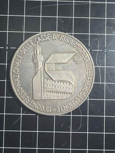 古冰库章牌勋赏收藏第52场拍卖 - 意大利佛罗伦萨储蓄银行银章 50g带986银标