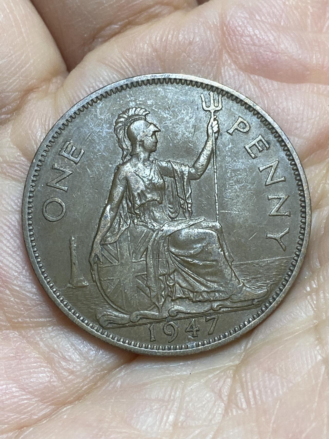 2026年第十六场(总第一百八十五场）外国好品散币场(免佣金) 英国🇬🇧1947年1便士(乔治六世第一版)