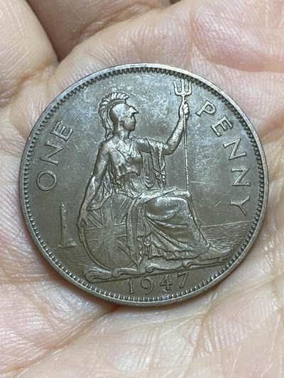 2026年第十六场(总第一百八十五场）外国好品散币场(免佣金) - 英国🇬🇧1947年1便士(乔治六世第一版)