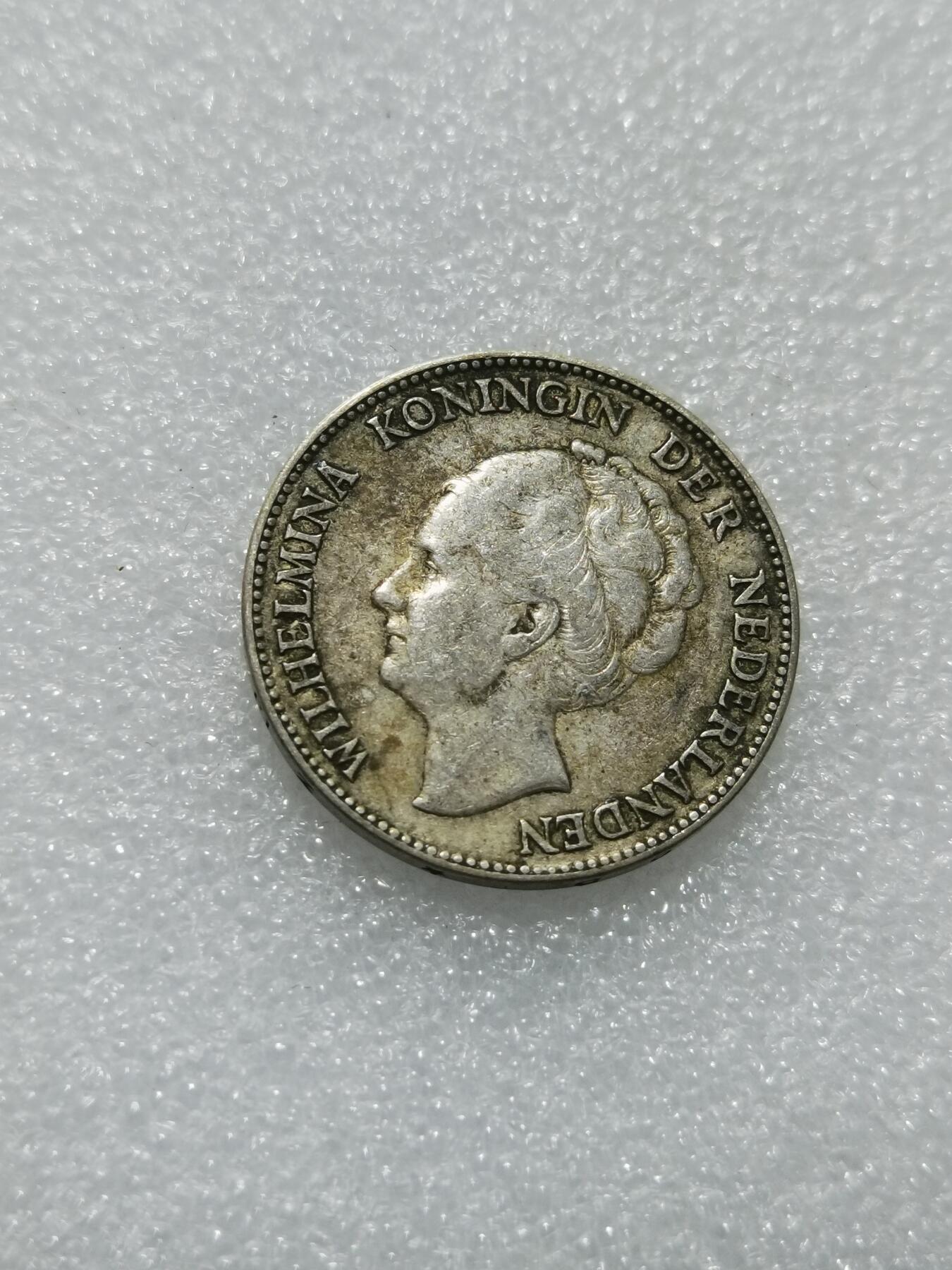 天下钱庄专场欢迎参拍 荷兰威廉敏娜女王1盾银币