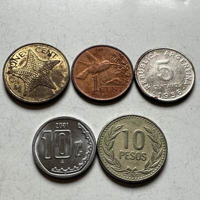 🌹外币初藏🌹🐯2026年第14场  每周二四六晚8️⃣点 接代拍 - 美洲散币5枚—6