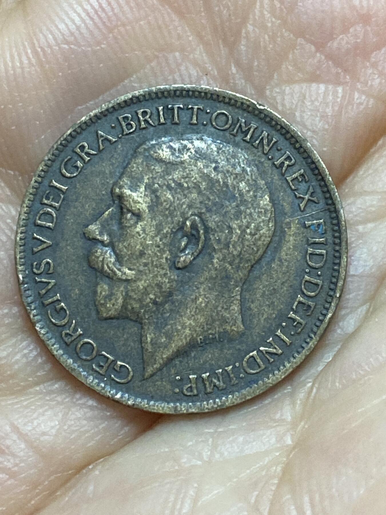 2026年第十六场(总第一百八十五场）外国好品散币场(免佣金) 英国🇬🇧1917年1法新(乔治五世第一版)