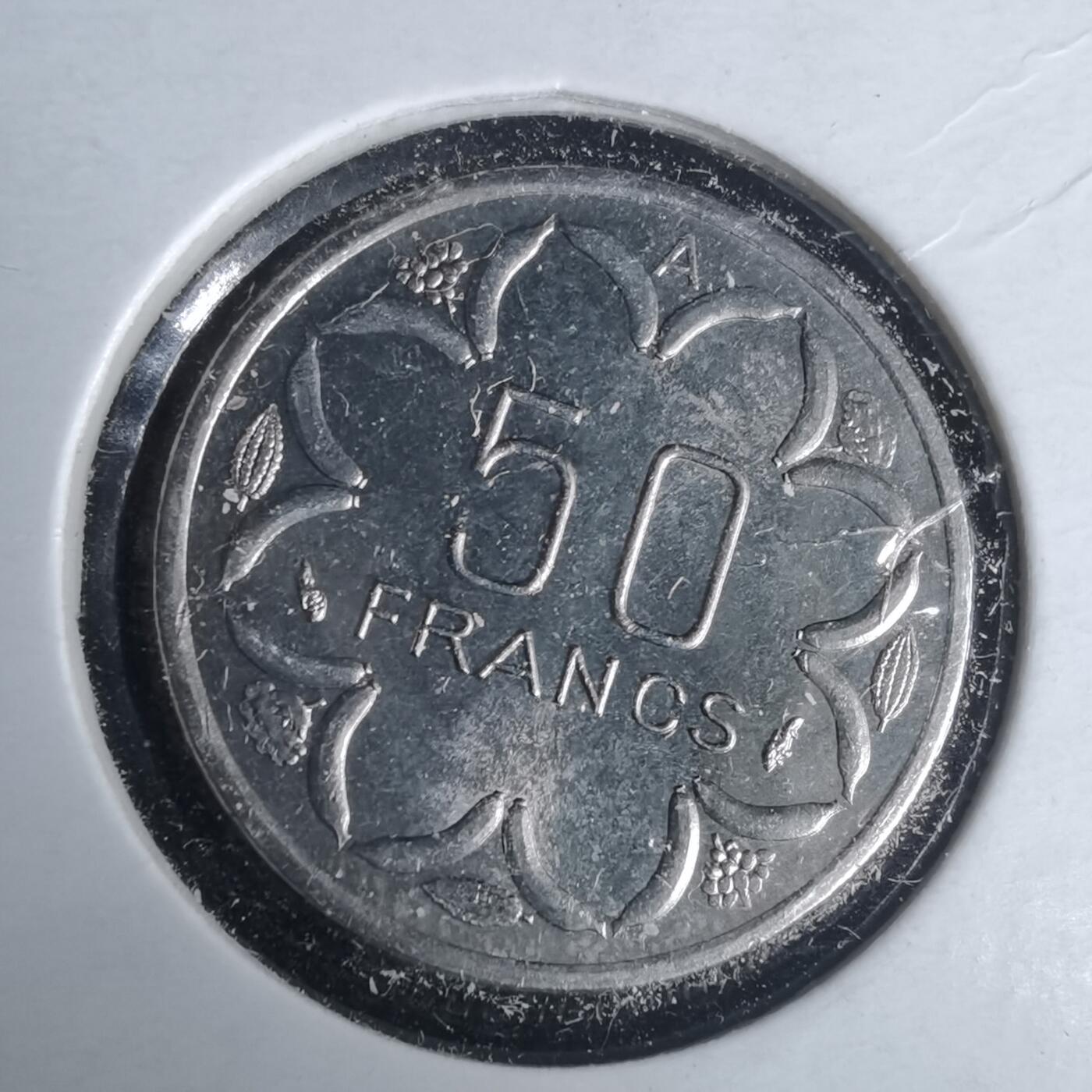 沼泽如烟--第981场 中非1980年50法郎