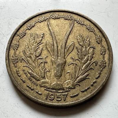 🌹外币初藏🌹🐯2026年第14场  每周二四六晚8️⃣点 接代拍 - 法属西非多哥1957年25法郎