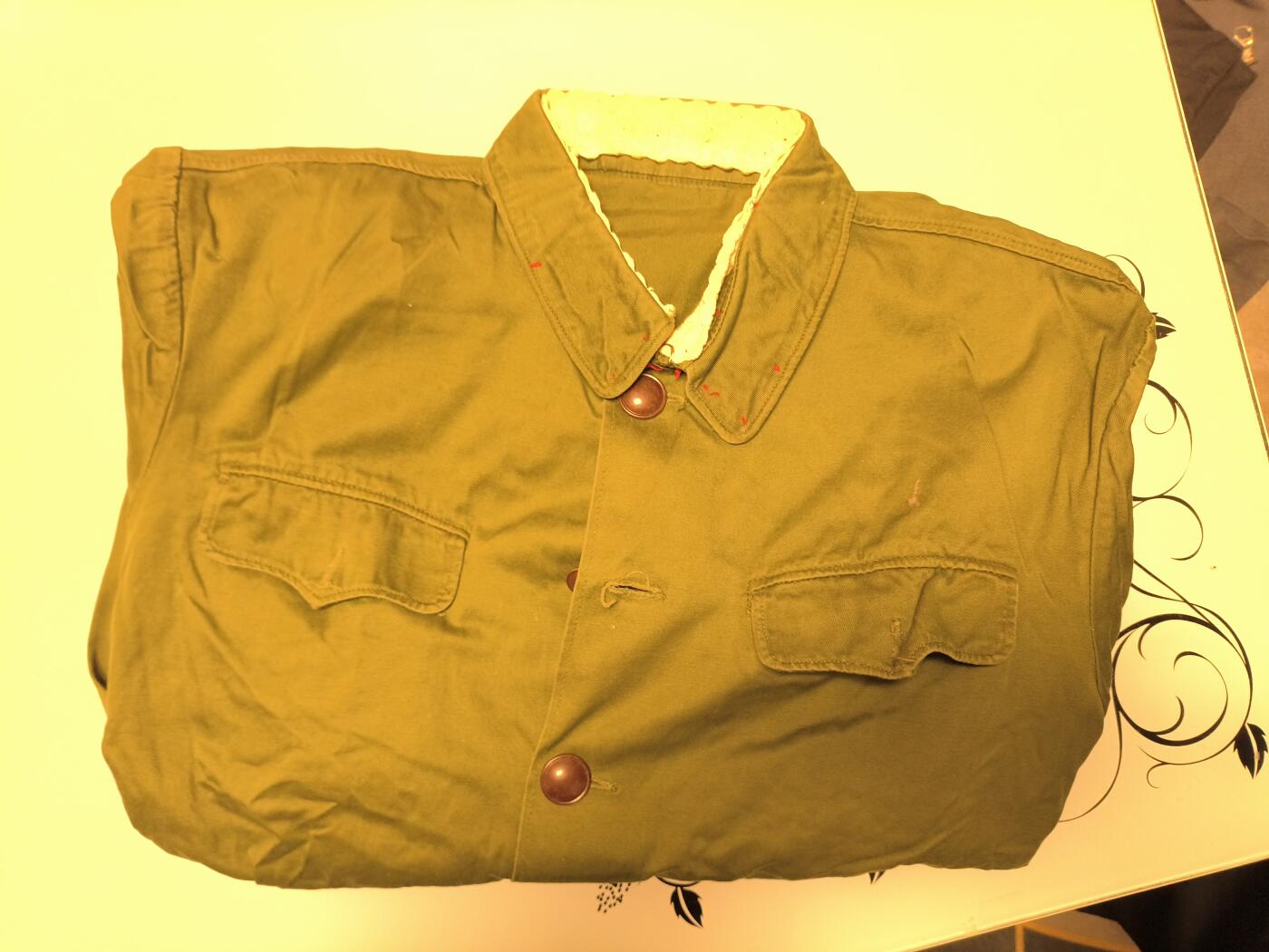 （店主清仓 大量自藏 制服徽章盛宴）罗岚⭐爱藏⭐甄选专拍第五场-分享拍场赚佣（实体经营） su-M65式陆兵早期棉布上衣 二号尺码适合175-180体型适中者穿着