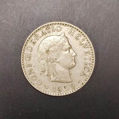 2026C2逸泉钱币C2世界各国纸钞钱币纪念币专场第七场C2 1-420 - 377瑞士20分硬币