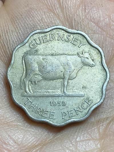 2026年第十六场(总第一百八十五场）外国好品散币场(免佣金) - 英属根西岛🇬🇬1959年3便士(伊丽莎白二世时期第二版，厚版首发年)