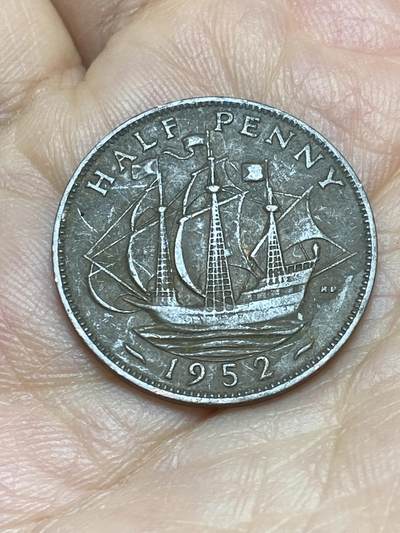 2026年第十六场(总第一百八十五场）外国好品散币场(免佣金) - 英国🇬🇧1952年1/2便士(乔治六世逝世年，第二版关门年)