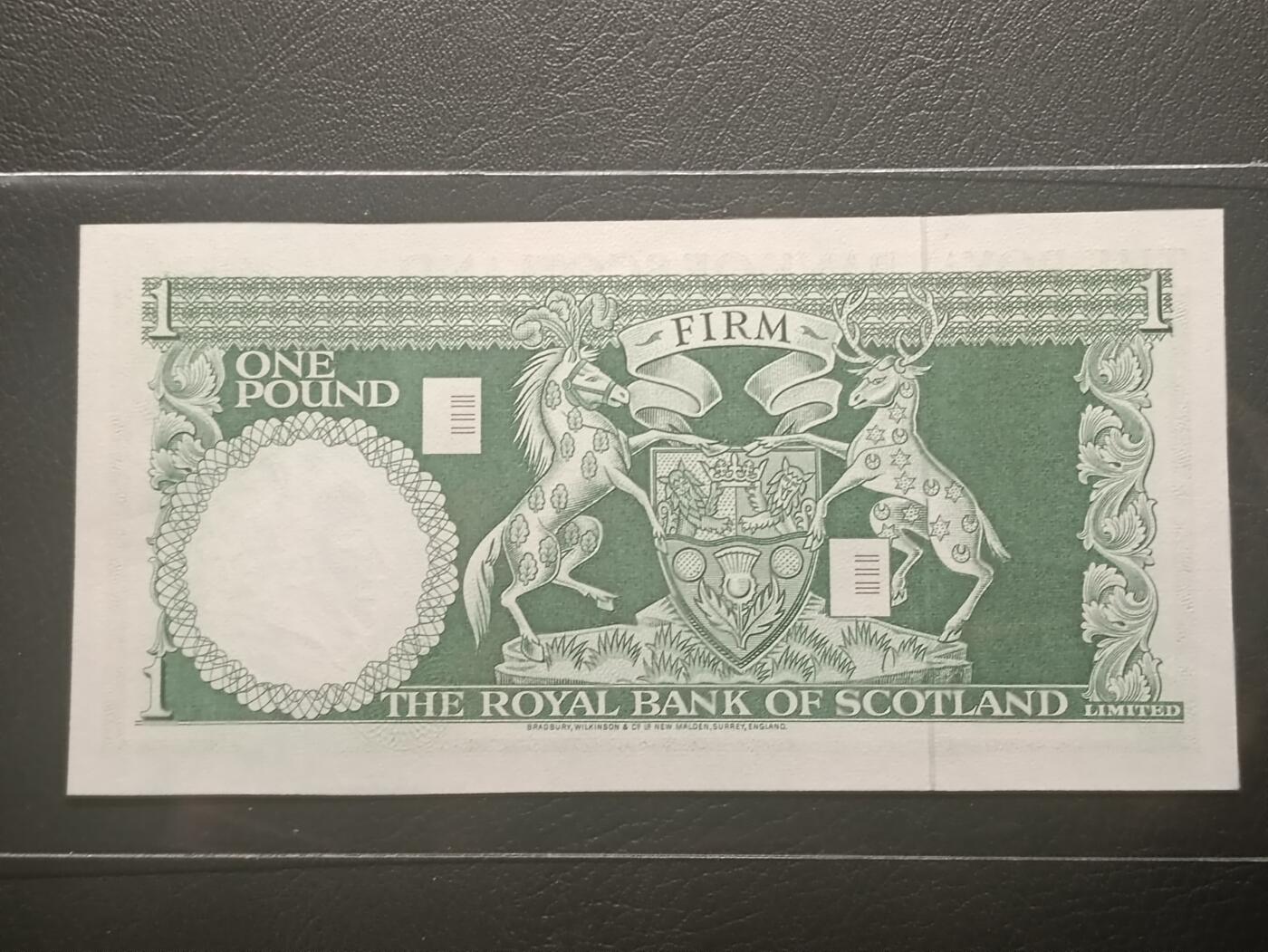 2026二月第一期，总215期 苏格兰皇家银行1970年1镑UNC，第二代福斯桥