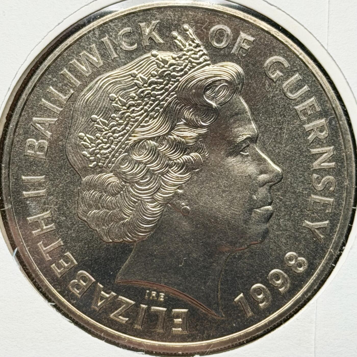 ＜星葵🌻钱币社＞散币克朗场第69期·2月3日发货 〈邮币封〉根西岛1998年皇家空军成立80周年5镑克朗型纪念币