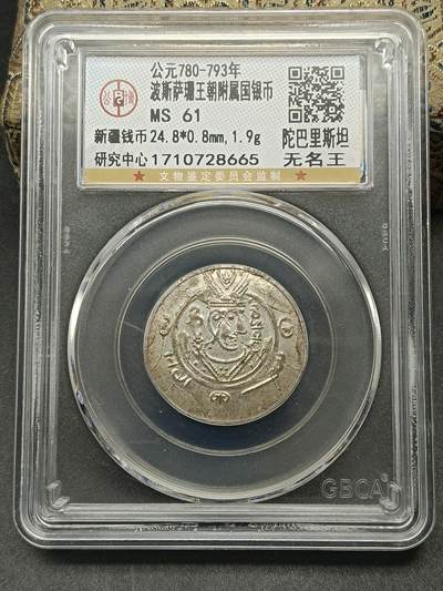 115期新疆红钱粟特钱币丝路钱币专场 - 波斯萨珊王朝附属国银币