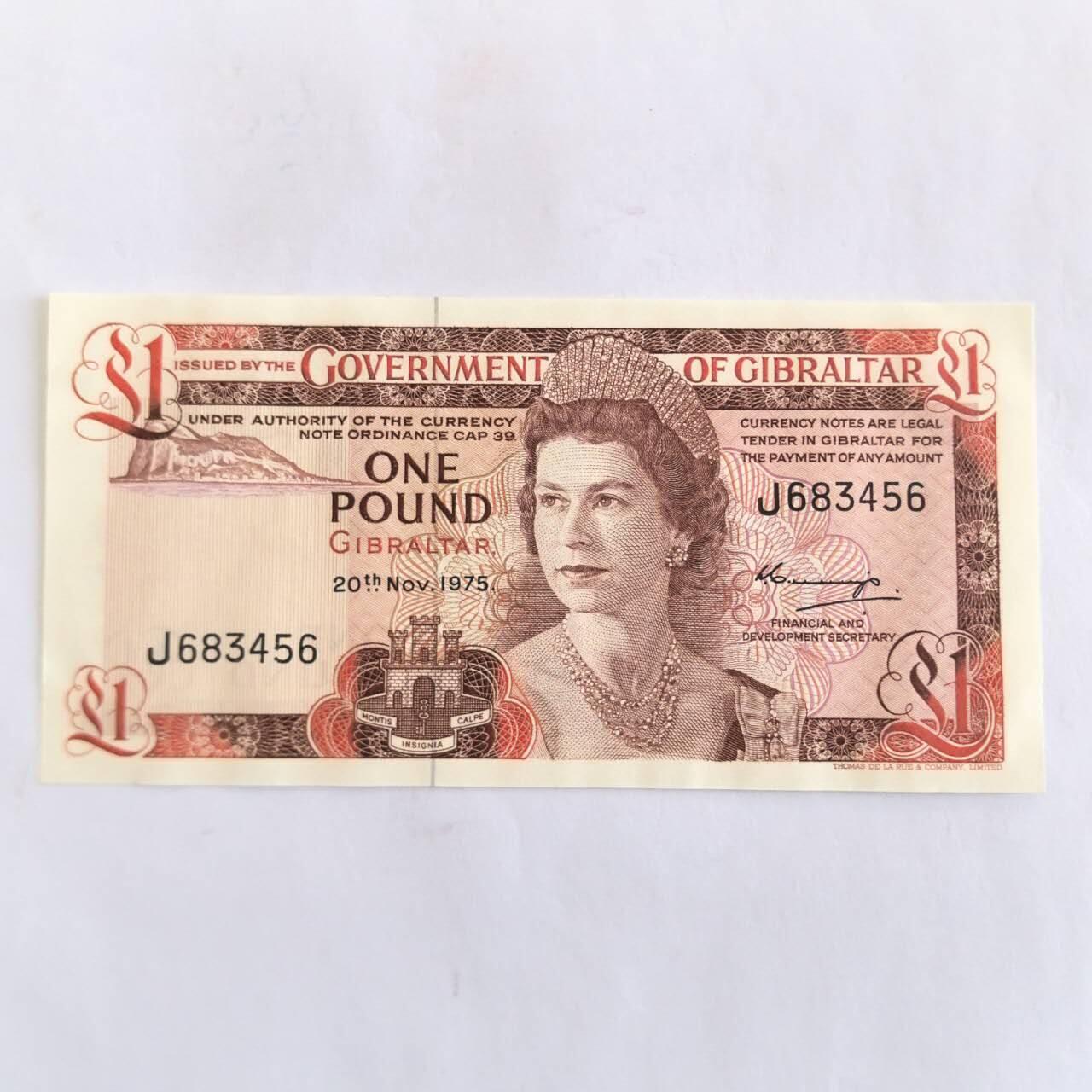 各国外币第110期 直布罗陀1镑1975年全新