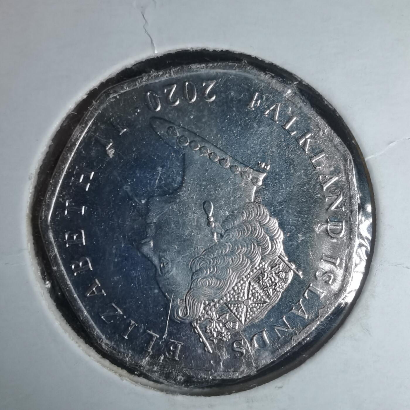 沼泽如烟--第981场 福克兰2020年50便士