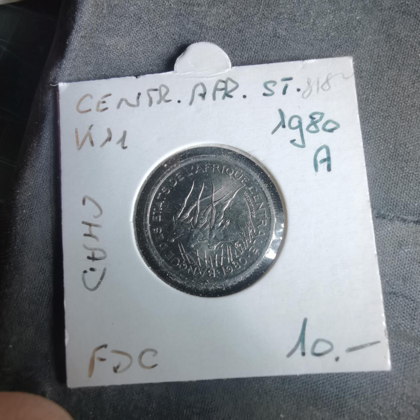 沼泽如烟--第981场 中非1980年50法郎