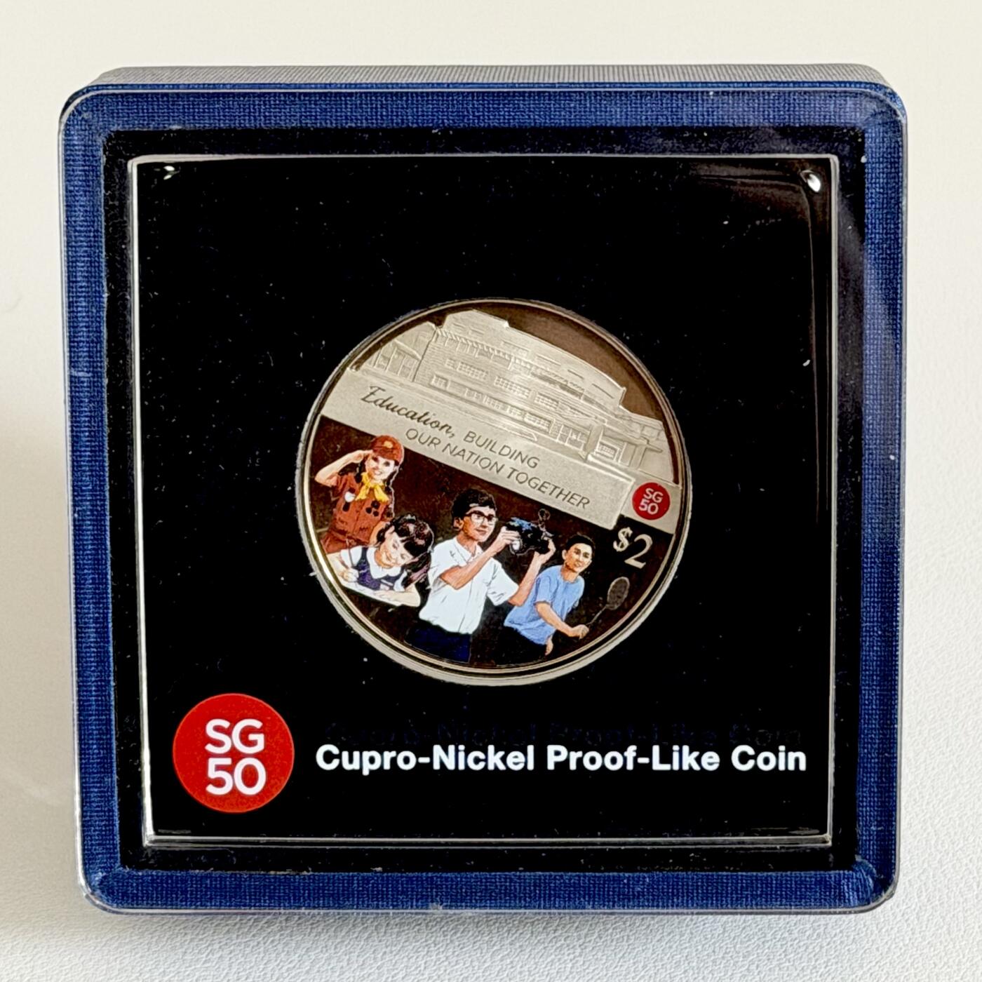 ＜星葵🌻钱币社＞散币克朗场第69期·2月3日发货 〈少见〉新加坡2015年独立50周年2元克朗型类精制彩色纪念币