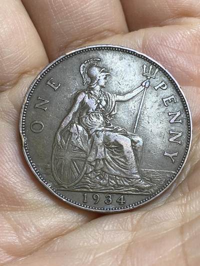 2026年第十六场(总第一百八十五场）外国好品散币场(免佣金) - 英国🇬🇧1934年1便士(乔治五世第三版)