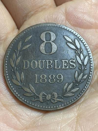 2026年第十六场(总第一百八十五场）外国好品散币场(免佣金) - 英属根西岛🇬🇬1889年8道布(维多利亚女王第二版)