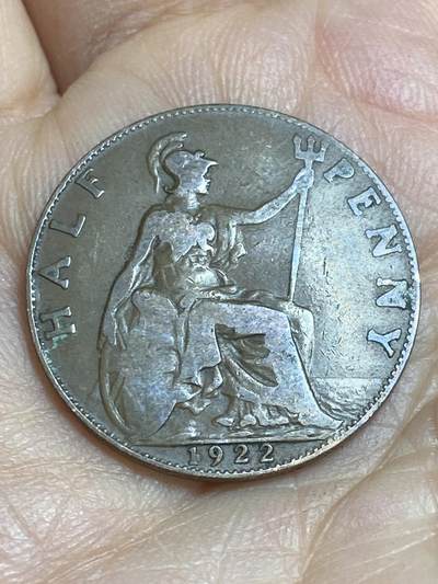 2026年第十六场(总第一百八十五场）外国好品散币场(免佣金) - 英国🇬🇧1922年1/2便士(乔治五世第一版)