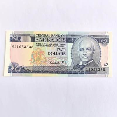 各国外币第110期 - 巴巴多斯2元 无47靓号全新