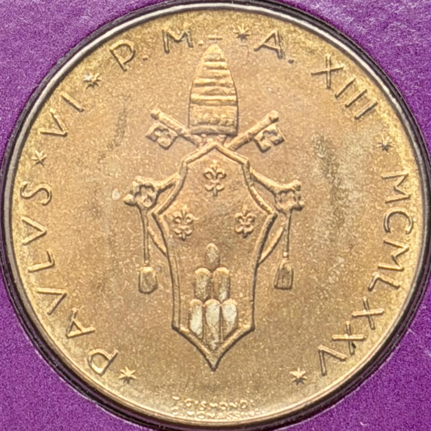 ＜星葵🌻钱币社＞散币克朗场第69期·2月3日发货 〈邮币封〉梵蒂冈1970年马鹿20里拉硬币