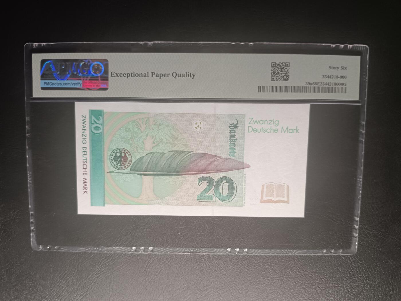 2026二月第一期，总215期 德国1991年20马克PMG66epq，植物学家徐赛尔