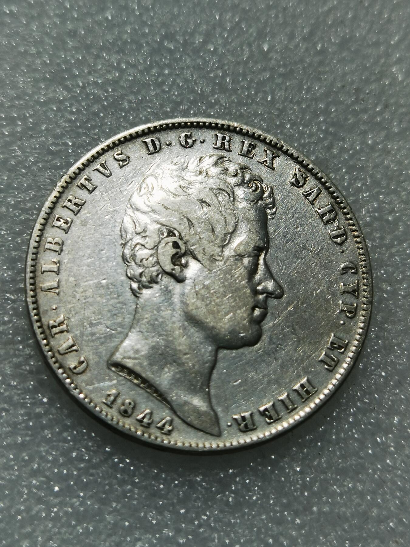 天下钱庄专场欢迎参拍 意大利撒丁岛5里拉银币