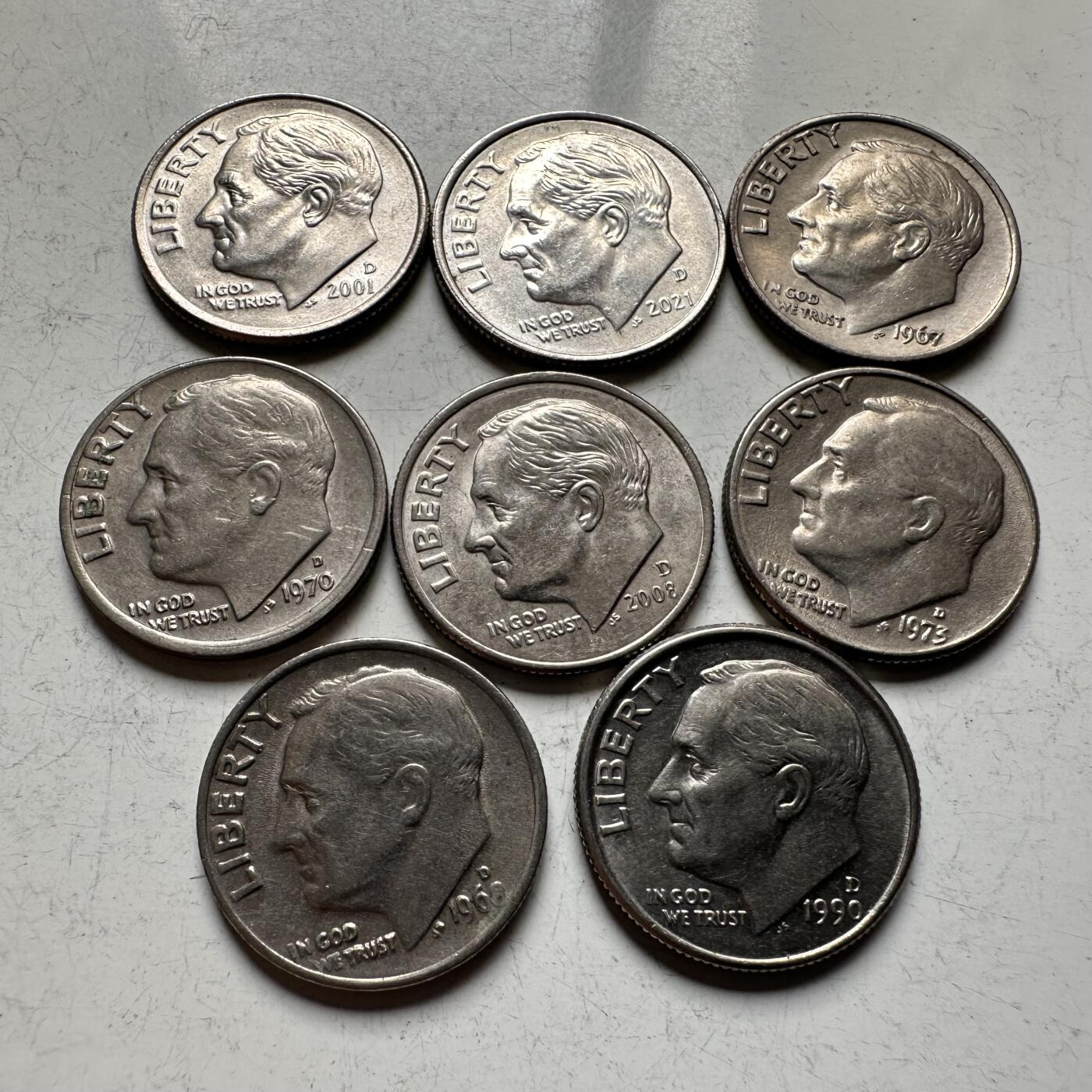 🌹外币初藏🌹🐯2026年第14场  每周二四六晚8️⃣点 接代拍 10美分一组八枚