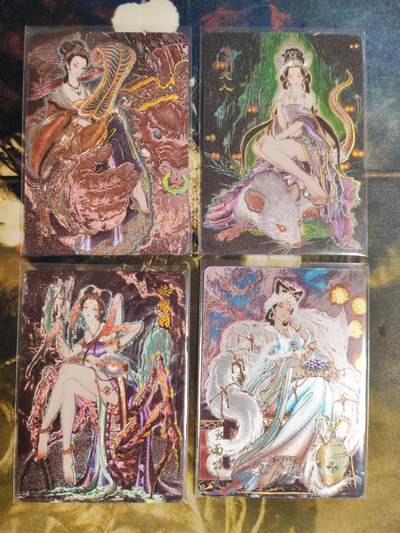阳大大卡牌拍卖第97期（持续收拍品，周六晚上九点截拍，进群福利早知道） - 燎原文化 解语花 彫仙 地涌夫人+蜘蛛精+玉面公主+铁扇公主 冷烫4张