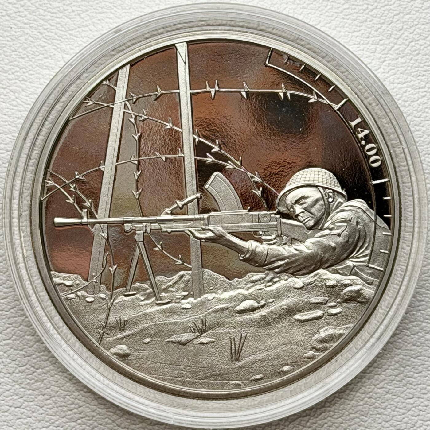 ＜星葵🌻钱币社＞散币克朗场第69期·2月3日发货 根西岛2019年诺曼底登陆24小时·14点·剑海滩激战5镑克朗型精制纪念币