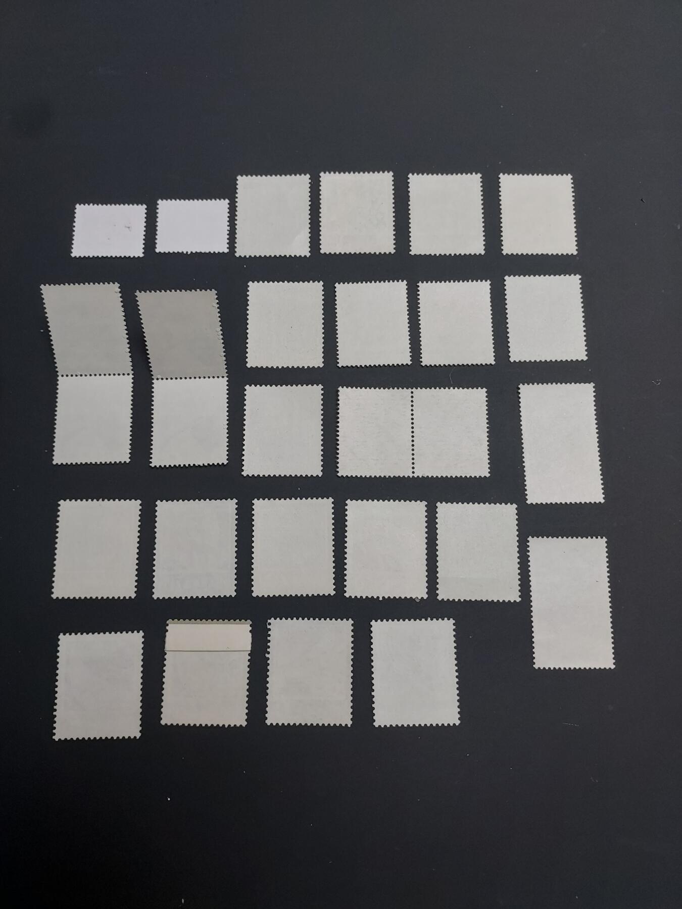 博彦收藏 TM  2月7日 8点邮票专场 全场包邮 新中国普票新票一组，部分微黄，上品