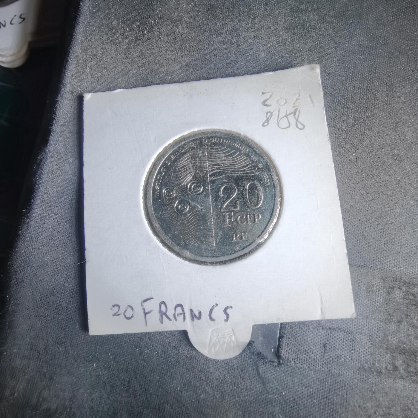 沼泽如烟--第981场 法属波利尼西亚2021年20法郎