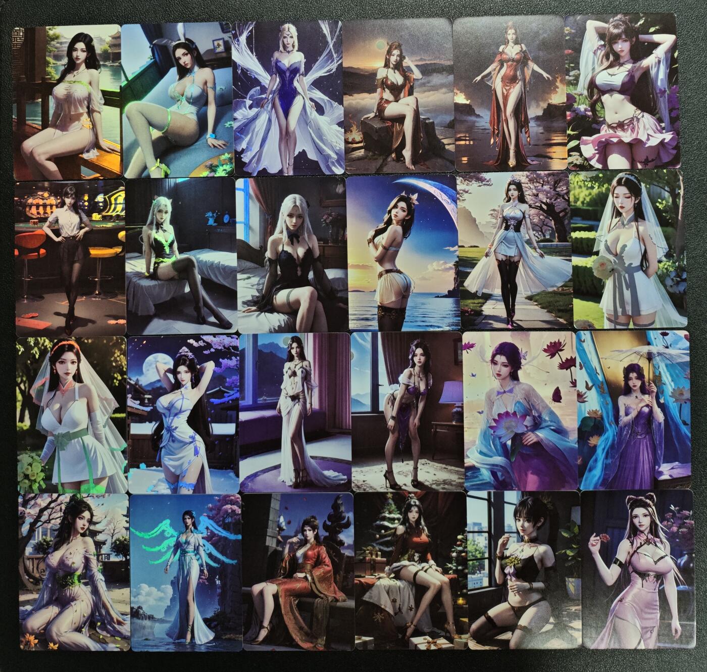 天玑星卡拍第167期《2.2周一截拍》持续收拍收评中 满赠卡需备注 动漫美女 彩闪 四十五张 自制卡