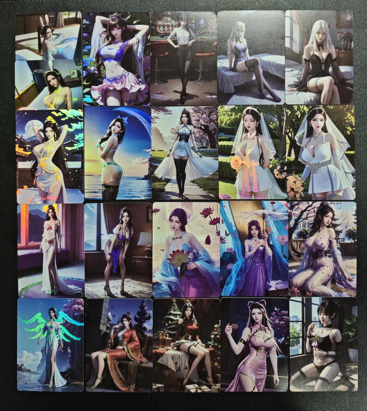 天玑星卡拍第168期《2.3周二截拍艺气风发》持续收拍收评中 满赠卡需备注 动漫美女 彩闪 四十五张 自制卡