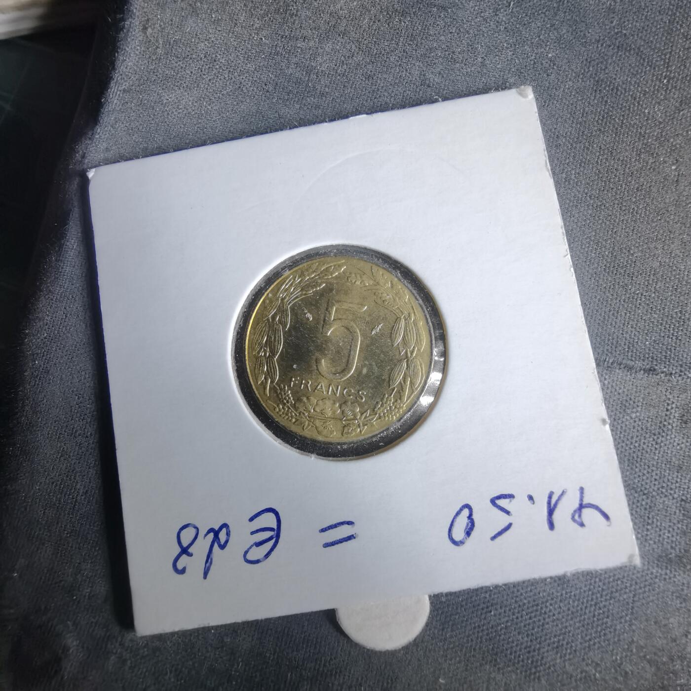 沼泽如烟--第981场 中非1979年5法郎