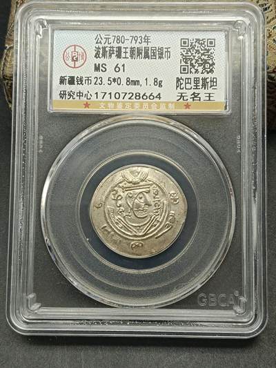 115期新疆红钱粟特钱币丝路钱币专场 - 波斯萨珊王朝附属国银币